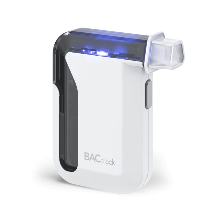 BACtrack Mobile breathalyser used with Smart Breath